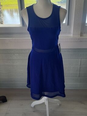Express Sleeveless Cobalt Blue Mini Dress